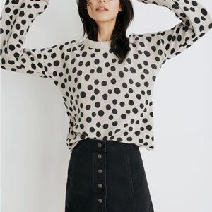 Madewell Leopard Dot Pullover Sweater | XS